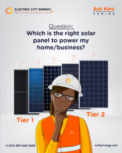 choosing thr right solar panels for a home or business.